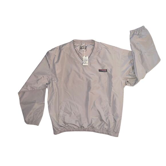 Destinations American Identity Mens Pullover Windbreaker Pockets Gray SZ XL NWT - Picture 1 of 5
